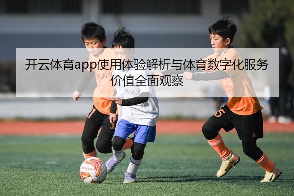 开云体育app使用体验解析与体育数字化服务价值全面观察